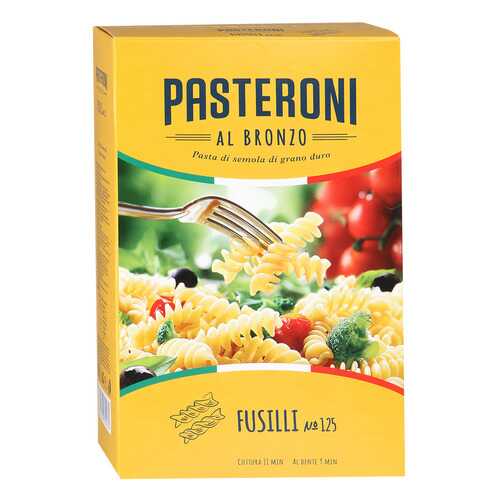 Макароны Pasteroni fuzili №125 спиральки 450 г в Дикси