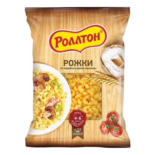 Макароны Роллтон рожки 400 г в Дикси