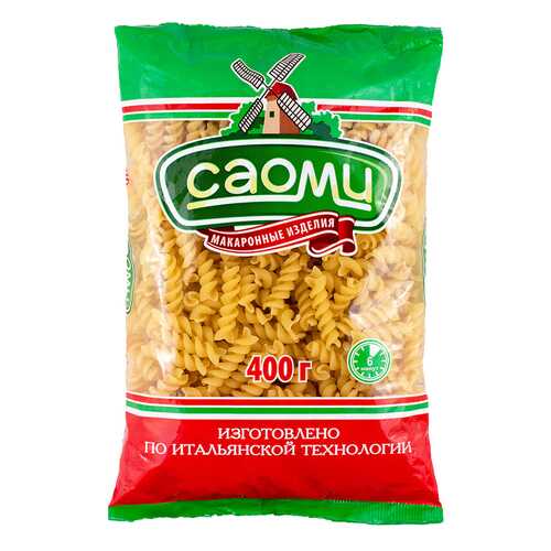 Макароны Саоми спирали фигурные 400 г в Дикси