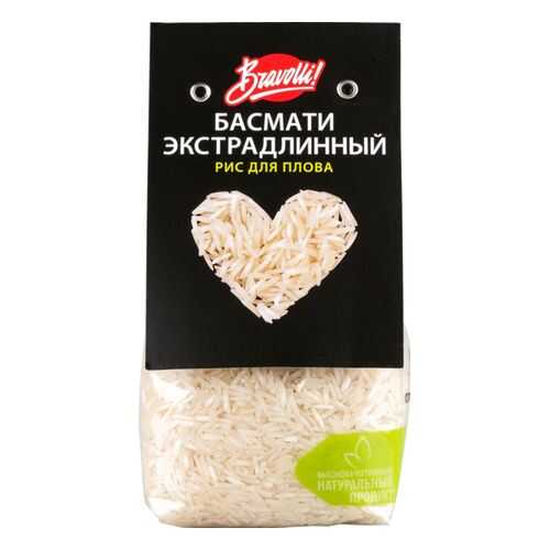 Рис для плова басмати Bravolli! экстрадлинный 350 г в Дикси
