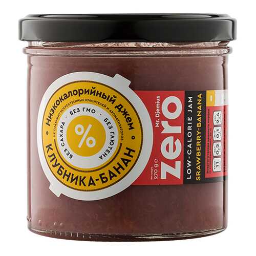 Джем Mr. Djemius ZERO 270 г клубника, банан в Дикси