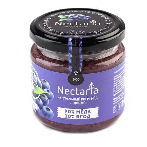 Крем-мёд с черникой Nectaria 230 г в Дикси