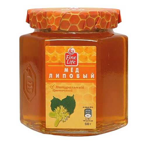 Мед Fine Life липовый натуральный жидкий 500 г в Дикси