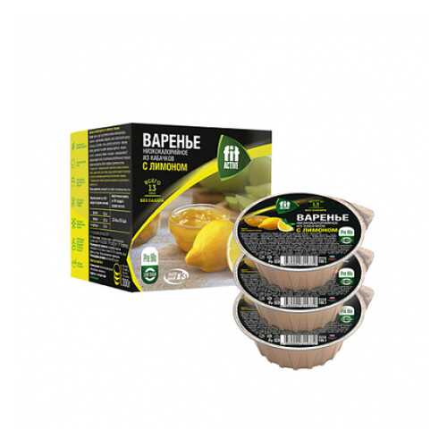 Варенье из кабачков с лимоном Fit Parad 3 шт в Дикси