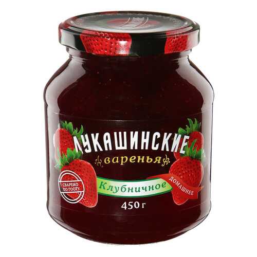 Варенье Лукашинские из клубники 450 г Россия в Дикси