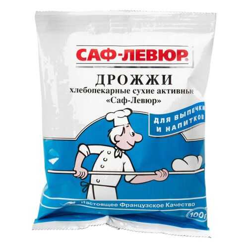 Дрожжи хлебопекарные Саф-левюр сухие активные 100 г в Дикси