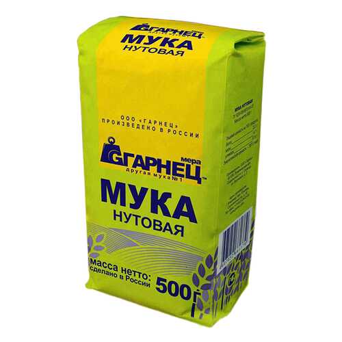 Мука Гарнец нутовая 500 г в Дикси