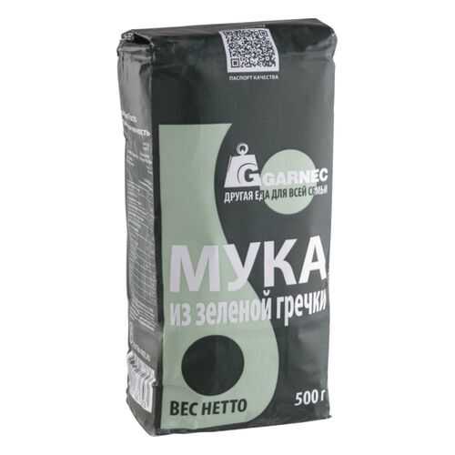 Мука из зеленой гречки Гарнец без глютена 500 г в Дикси