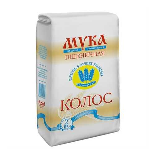 Мука пшеничная колос 2 кг общего назначения в Дикси