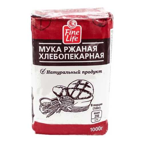 Мука ржаная Fine Life хлебопекарная 1 кг в Дикси