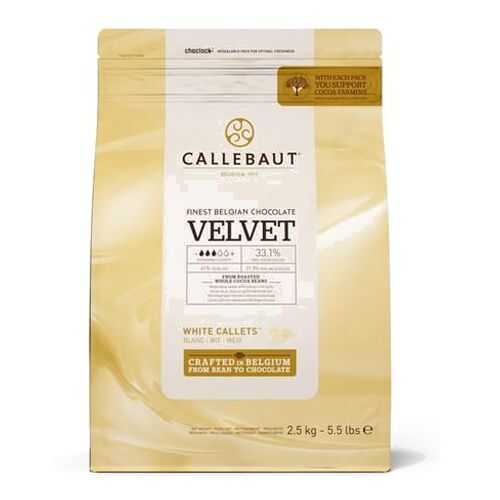Шоколад белый Callebaut с пониженным содержанием сахара (W3-RT-U71) 2.5 кг в Дикси