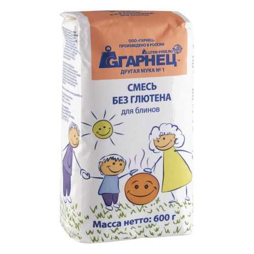 Смесь для блинов Гарнец без глютена 600 г в Дикси