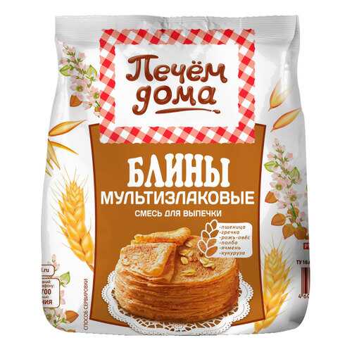 Смесь для выпечки Печем дома блины мультизлакоые 300 г в Дикси
