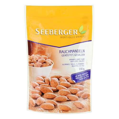 Миндаль копченый обжареный с солью Seeberger 150 г в Дикси