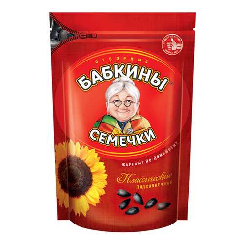 Семечки Бабкины жареные 300 г в Дикси