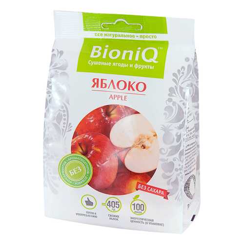 Яблоко BioniQ сушеное 50г в Дикси