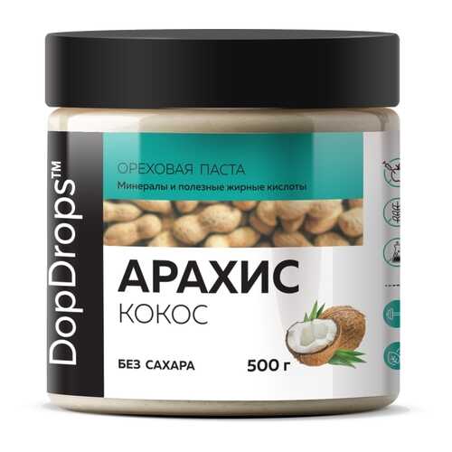 Арахисовая паста DopDrops с кокосом 500г в Дикси