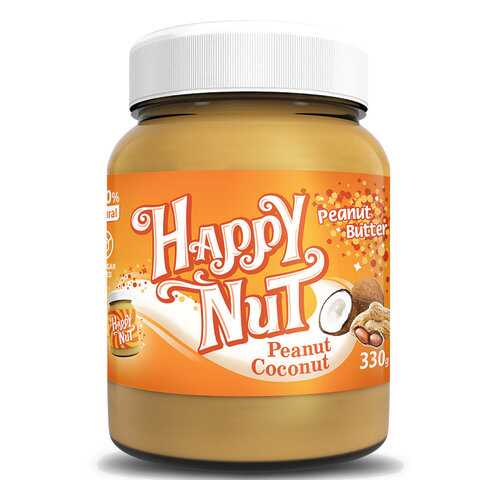 Арахисовая паста HAPPY NUT с кокосом 330 г в Дикси