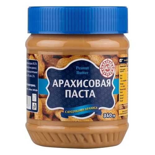 Паста арахисовая Peanut Butter с кусочками арахиса 340 г в Дикси