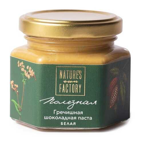 Паста Гречишная шоколадно-ореховая белая Nature's Own Factory 120 г, Россия в Дикси