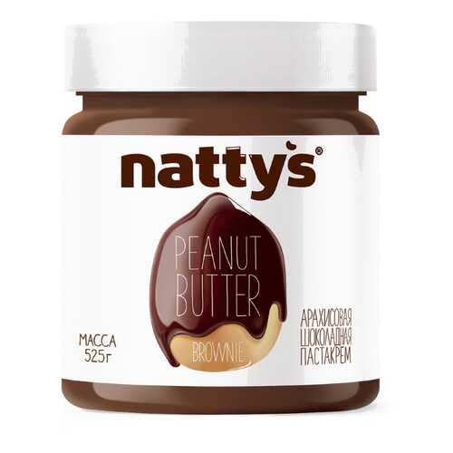 Паста Nattys Brownie арахисовая шоколадная 525 г в Дикси