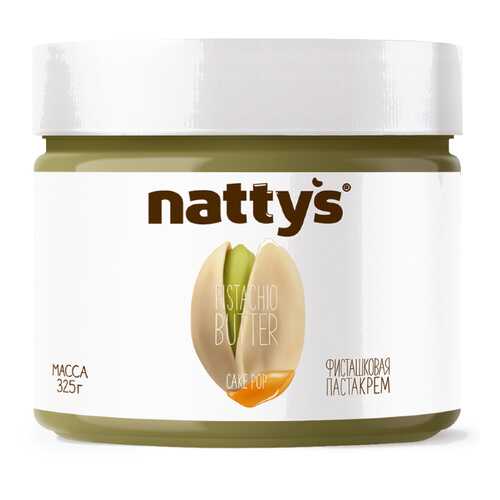 Паста Nattys cake pop фисташки с мёдом 325 г в Дикси