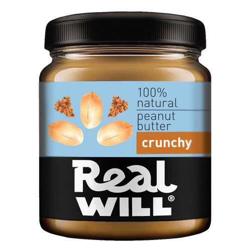 Real Will Peanut butter хрустящая 500 г в Дикси