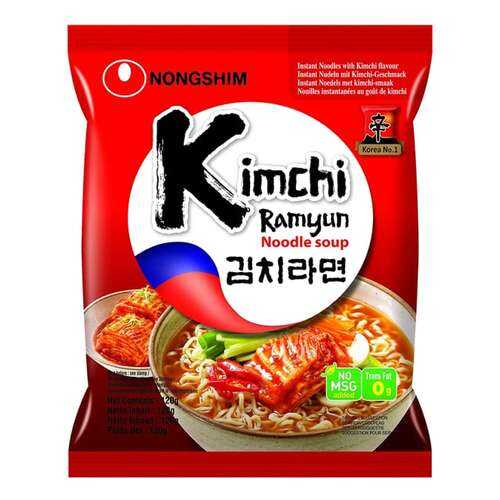 Лапша быстрого приготовления Кимчи Рамен Nongshim 120 г в Дикси