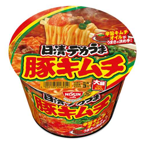 Лапша Nissin со вкусом Кимчи 103 г в Дикси