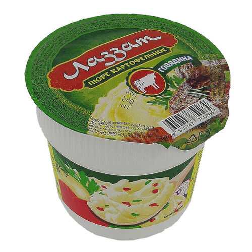 Пюре Халяль Лаззат быстрого приготовления со вкусом говядины 40 г в Дикси