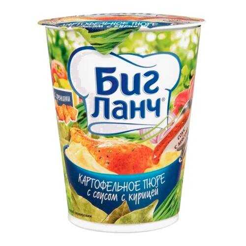 Пюре картофельное Биг ланч с соусом с курицей с гренками 50 г в Дикси