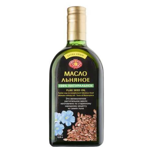 Масло Golden Kings of Ukraine extra virgin льняное нерафинированное 350 мл в Дикси