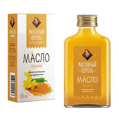 Масло горчичное Масляный король 100% 100 мл в Дикси