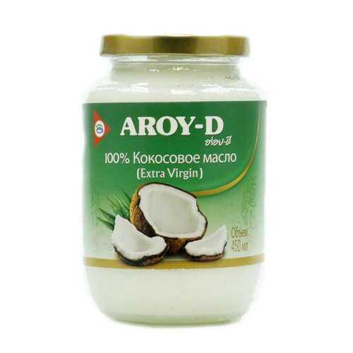 Масло кокосовое Aroy-D extra virgin 450 мл в Дикси