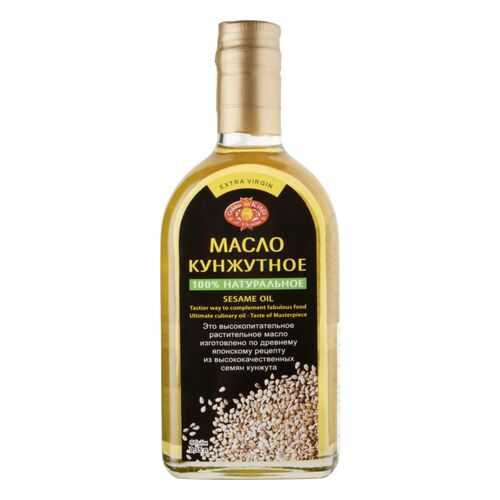 Масло кунжутное Golden Kings of Ukraine Extra Virgin 100% натуральное 0.35 л в Дикси