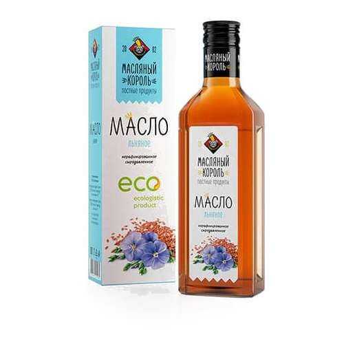 Масло МАСЛЯНЫЙ КОРОЛЬ льняное 100мл в Дикси