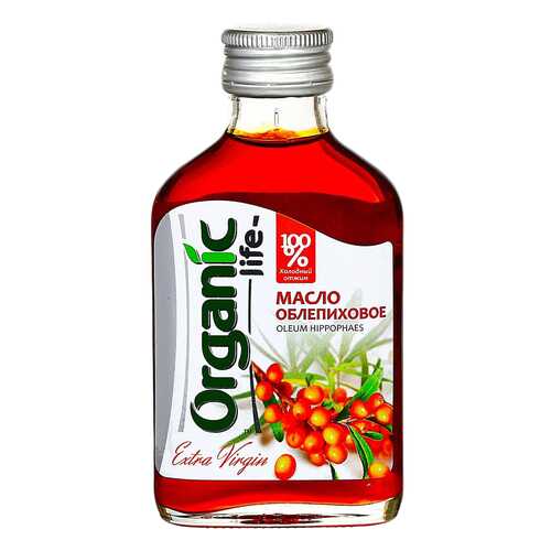 Масло облепиховое Organic Life пищевое нерафинированное 100 мл в Дикси