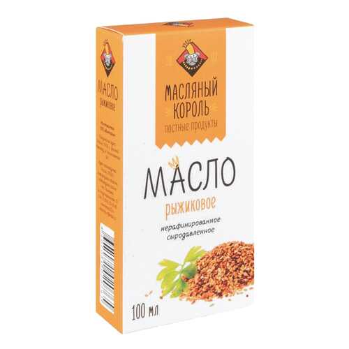 Масло рыжиковое Масляный Король нерафинированное сыродавленное 100 мл в Дикси