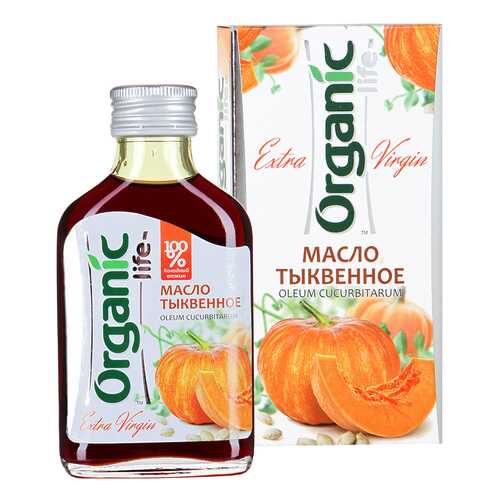 Масло тыквенное Organic Life пищевое нерафинированное 100 мл в Дикси