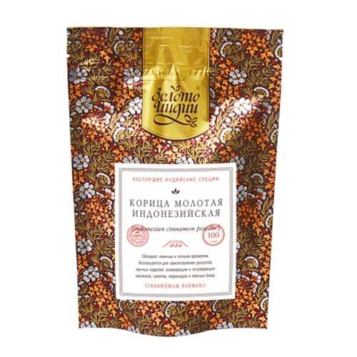 Корица Золото Индии Cinnamon powder индонезийская молотая 100 г в Дикси