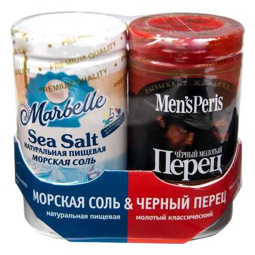 Набор соль морская и перец черный по вкусу 115 г в Дикси