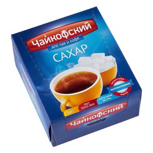 Сахар Чайкофский белый кусковой 500 г в Дикси