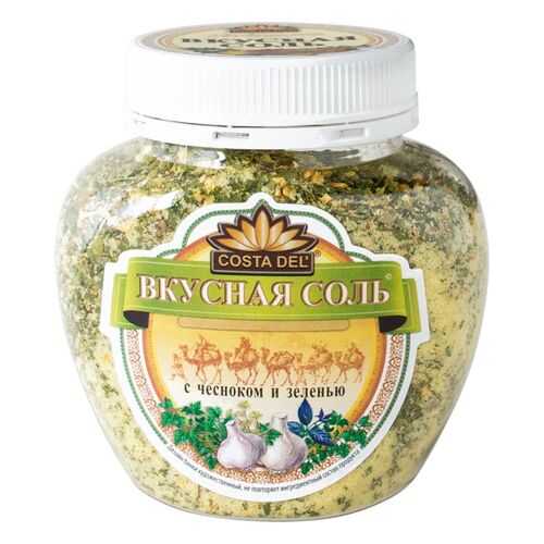 Вкусная соль Costa Del с чесноком и зеленью 400 г в Дикси
