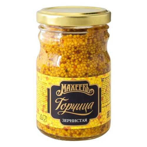 Горчица Махеевъ зернистая 190 г в Дикси