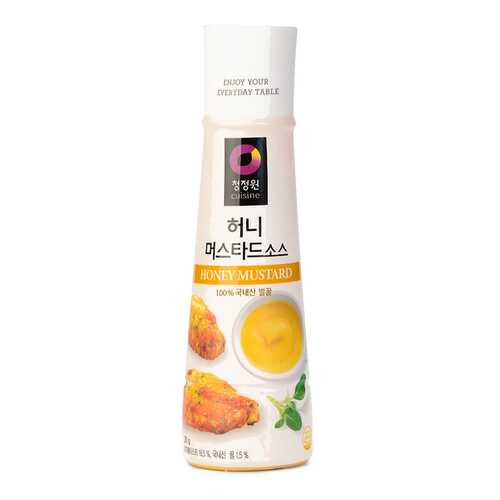 Соус Daesang Горчичный с мёдом к куриным крылышкам и мясу на гриле, 320 г, Южная Корея в Дикси
