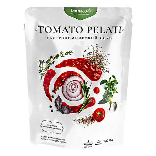 Соус icancook Tomato pelati гастрономический 170 мл в Дикси