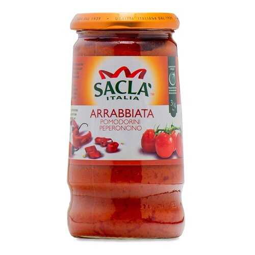 Соус Sacla Аррабиата с цельными томатами черри и перцем чили 350г стекло Италия в Дикси
