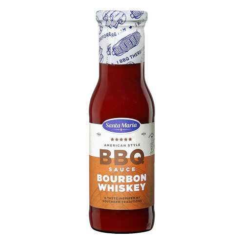 Соус Santa Maria BBQ с виски Бурбон для гриля и шашлыка 370г Нидерланды в Дикси