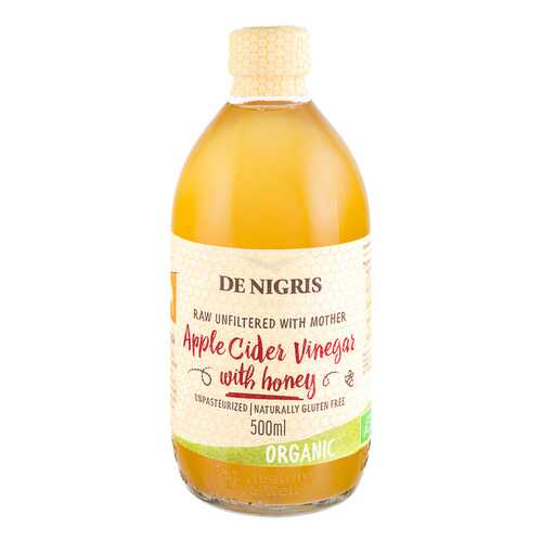 Уксус De Nigris Organic яблочный с медом нефильтрованный 500 мл в Дикси