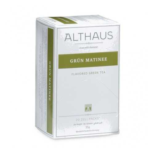 Чай Althaus Grun Matinee Deli Pack 20*1.75 г в Дикси